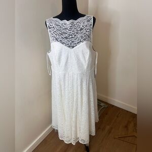 Torrid White Lace Wedding Dress
